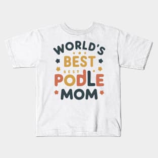 World's best Poodle Grandma Dog Funny Saying Kids T-Shirt